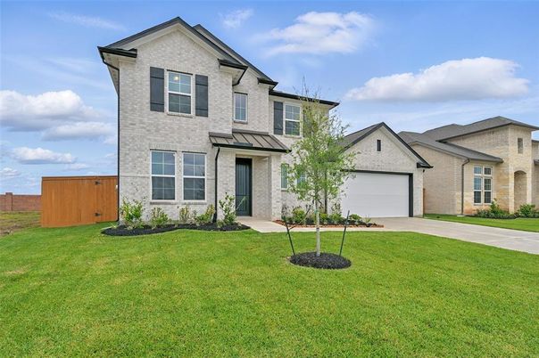 Attached, Backyard, Exterior, Facade, Brick Traditional