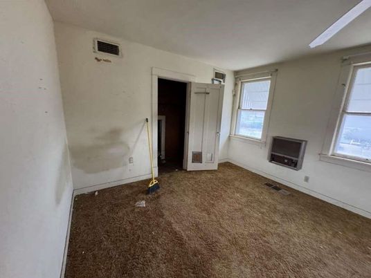 Empty room, Fireplace, Interior