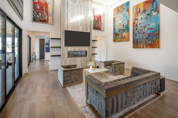 Fireplace, Interior, Living room, Wood Texture Flooring
