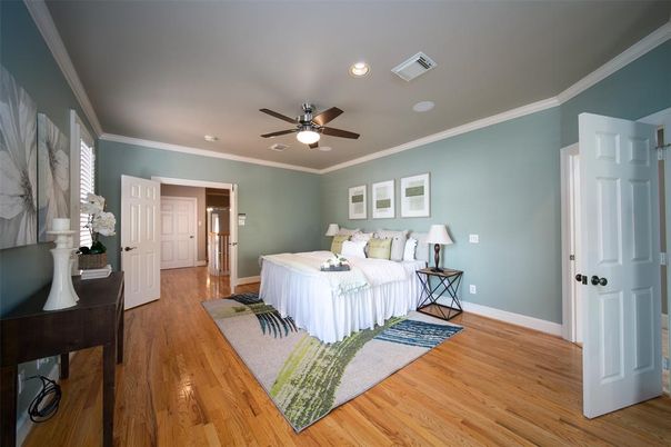 Bedroom, Interior, Wood Texture Flooring
