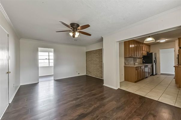 Empty room, Interior, Kitchen, Wood Texture Flooring