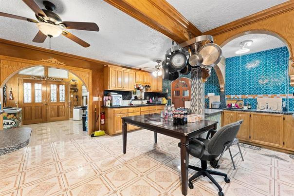 Dining room, Interior, Kitchen
