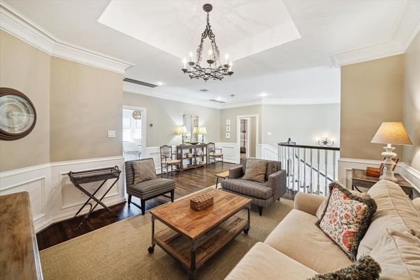 Chandelier, Interior, Living room, Wood Texture Flooring