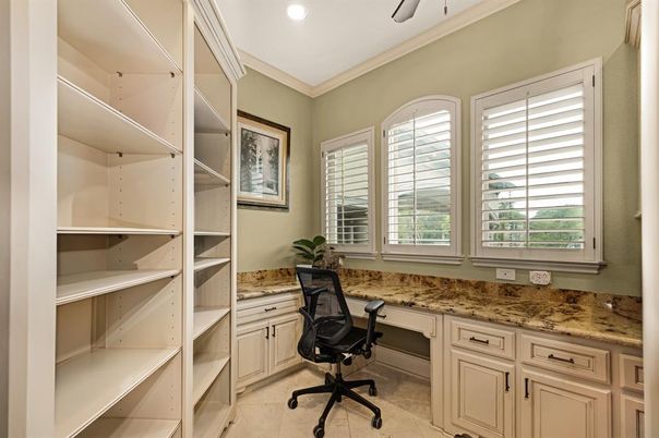 Home Office, Interior, Recessed Lighting