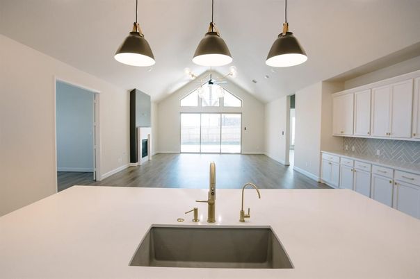 Interior, Pendant Lights, Wood Texture Flooring