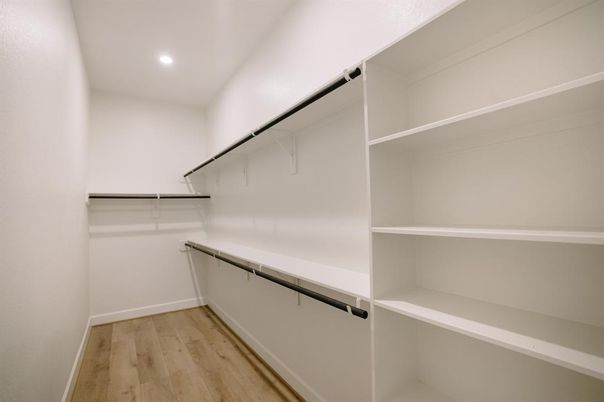 Interior, Recessed Lighting, Walk-in Closets, Wood Texture Flooring