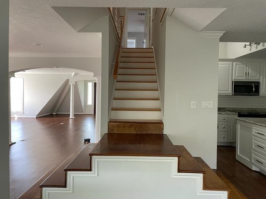 Interior, Kitchen, Wood Texture Flooring