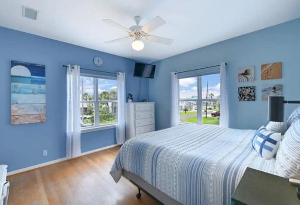 Bedroom, Interior, Wood Texture Flooring