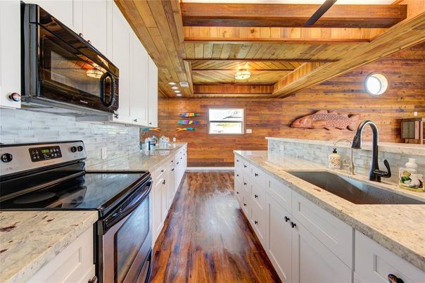Interior, Kitchen, Wooden Beams, Wooden Ceilings, Wood Texture Flooring, Wooden Walls