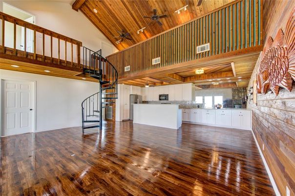 Interior, Kitchen, Wooden Beams, Wood Texture Flooring