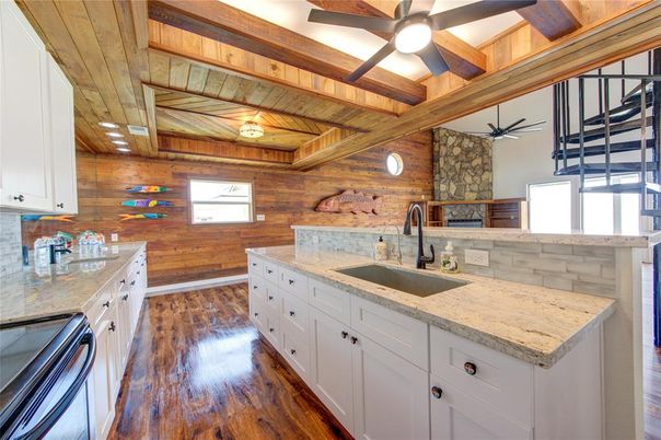 Interior, Kitchen, Stone Walls, Wooden Beams, Wooden Ceilings, Wood Texture Flooring, Wooden Walls