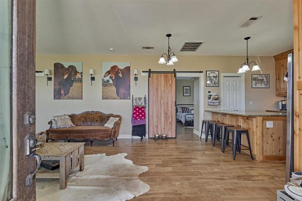Interior, Pendant Lights, Wood Texture Flooring