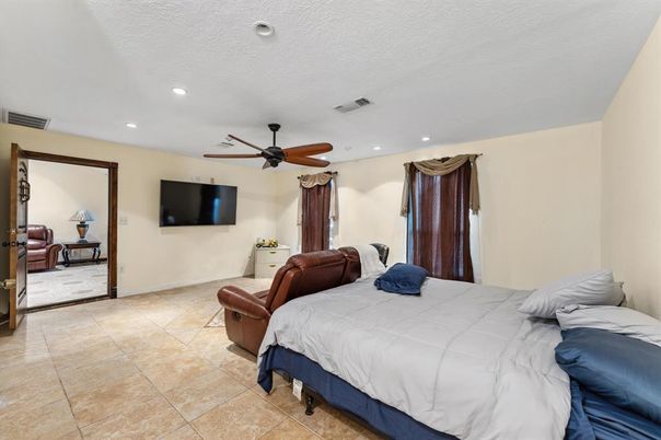 Bedroom, Interior, Recessed Lighting