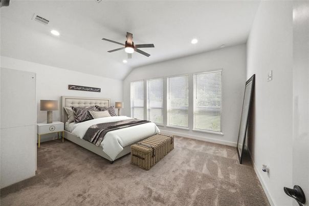 Bedroom, Interior, Recessed Lighting