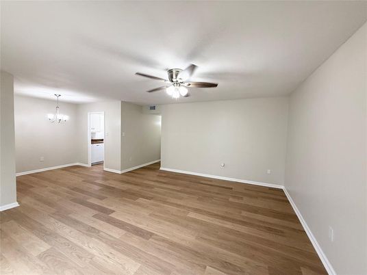 Chandelier, Empty room, Interior, Wood Texture Flooring