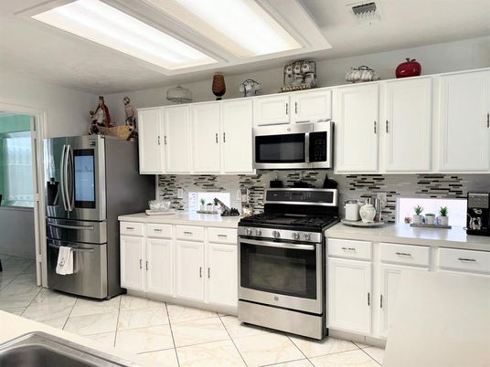 Interior, Kitchen, Marble, Stainless Steel Appliances