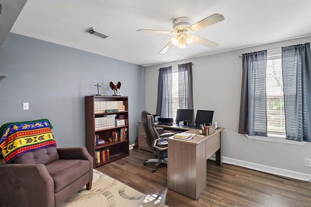 Home Office, Interior, Wood Texture Flooring