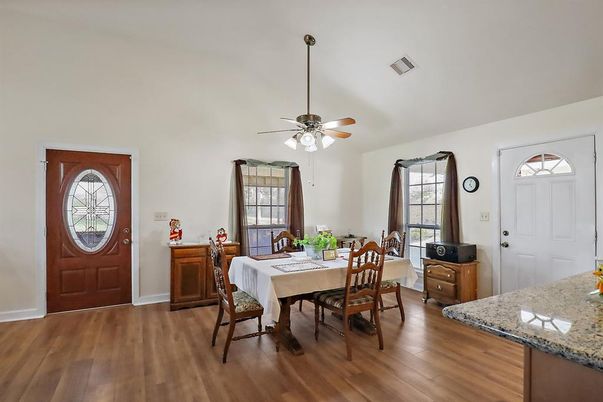 Dining room, Interior, Wood Texture Flooring
