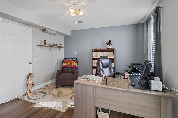 Home Office, Interior, Wood Texture Flooring