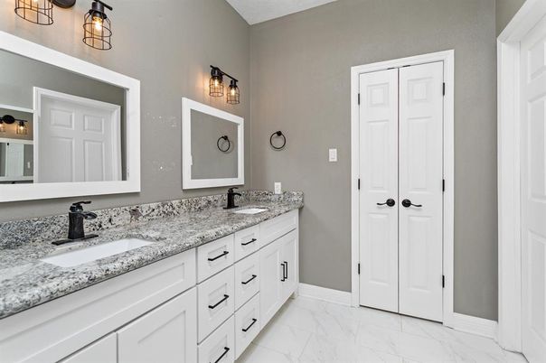 Bathroom, Dual Sink Vanities, Interior, Marble