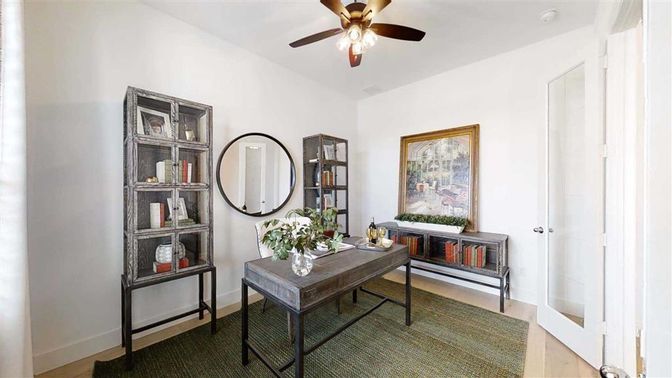 Home Office, Interior, Wood Texture Flooring