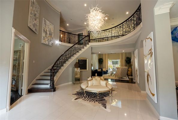 Chandelier, Interior, Recessed Lighting