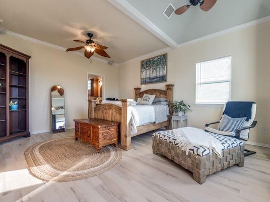 Bedroom, Interior, Wood Texture Flooring