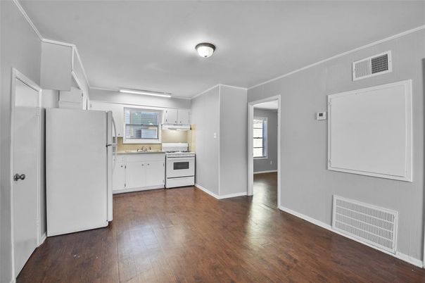 Interior, Kitchen, Wood Texture Flooring