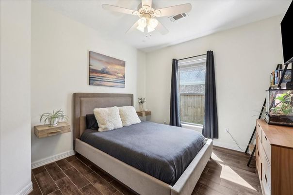 Bedroom, Interior, Wood Texture Flooring