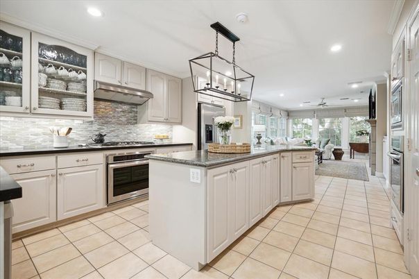Interior, Kitchen, Pendant Lights, Recessed Lighting, Stainless Steel Appliances