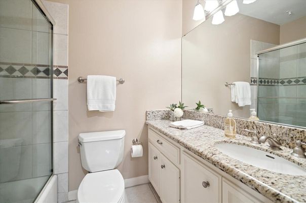 Bathroom, Dual Sink Vanities, Glass Shower, Interior