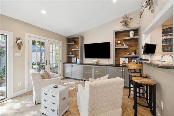 Interior, Living room, Recessed Lighting