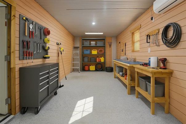 Interior, Recessed Lighting, Wooden Walls