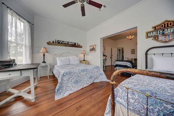 Bedroom, Chandelier, Interior, Wood Texture Flooring