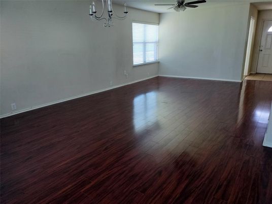 Chandelier, Empty room, Interior, Wood Texture Flooring