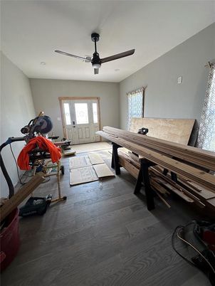 Fitness Equipment, Interior, Wood Texture Flooring