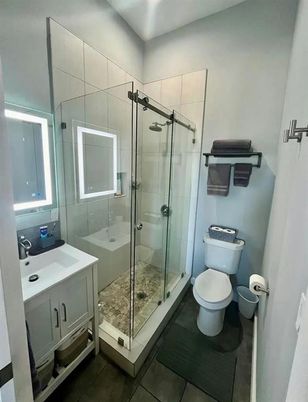 Bathroom, Glass Shower, Interior