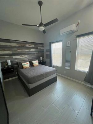 Bedroom, Interior, Wood Texture Flooring, Wooden Walls