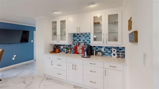 Interior, Kitchen, Marble, Recessed Lighting