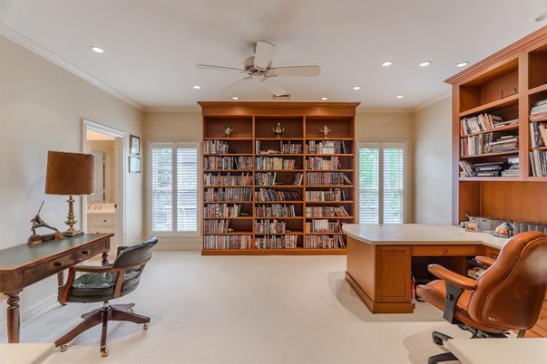 Home Office, Interior, Recessed Lighting
