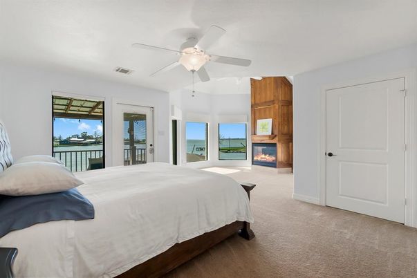 Bedroom, Fireplace, Interior