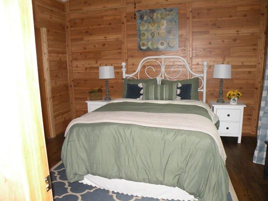 Bedroom, Interior, Wood Texture Flooring, Wooden Walls
