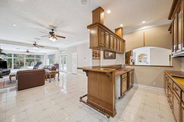 Interior, Kitchen, Living room, Recessed Lighting