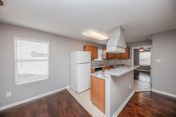 Interior, Kitchen, Wood Texture Flooring