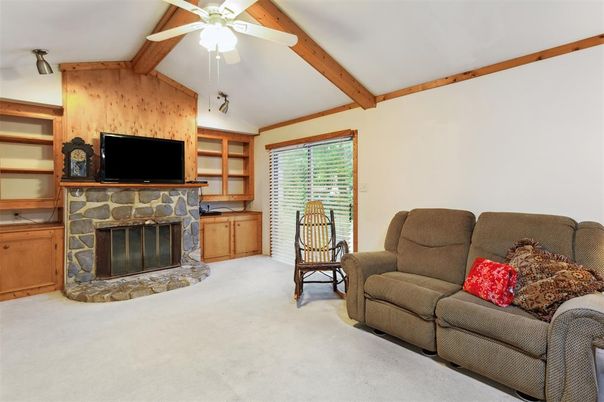 Fireplace, Interior, Living room, Wooden Beams