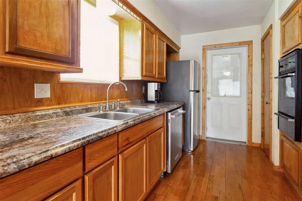 Interior, Kitchen, Wood Texture Flooring