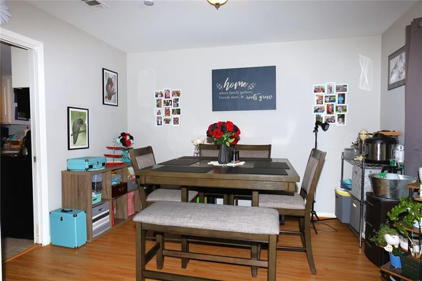 Dining room, Interior, Wood Texture Flooring
