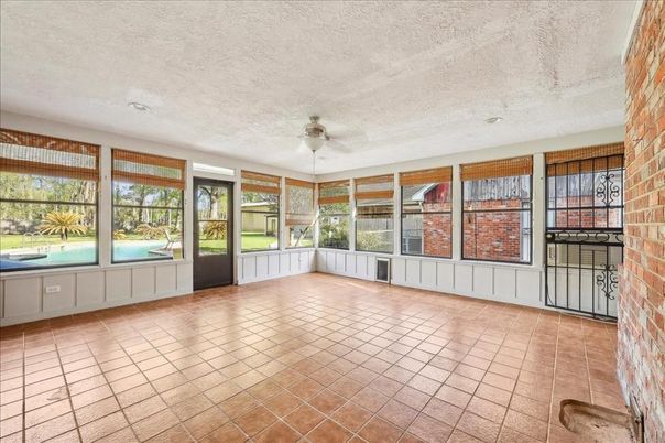 Empty room, Interior, Stone Walls, Sun Room