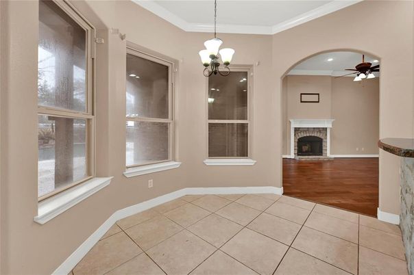 Fireplace, Interior, Pendant Lights, Wood Texture Flooring