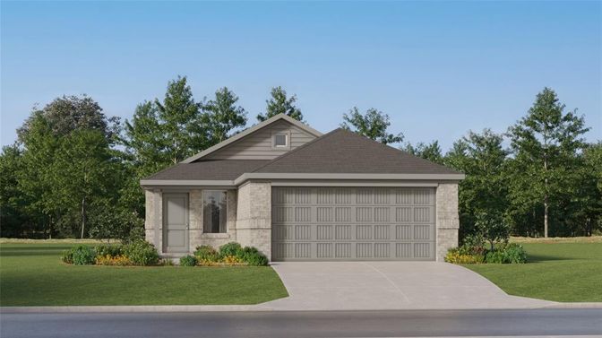 Attached, Exterior, Facade, Brick Traditional